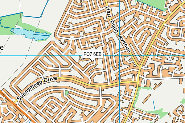 PO7 6EB map - OS VectorMap District (Ordnance Survey) PO7 6EB map - OS VectorMap District (Ordnance Survey)