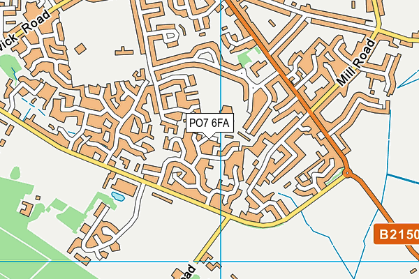 PO7 6FA map - OS VectorMap District (Ordnance Survey) PO7 6FA map - OS VectorMap District (Ordnance Survey)