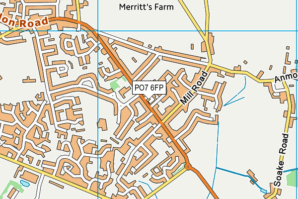 PO7 6FP map - OS VectorMap District (Ordnance Survey) PO7 6FP map - OS VectorMap District (Ordnance Survey)
