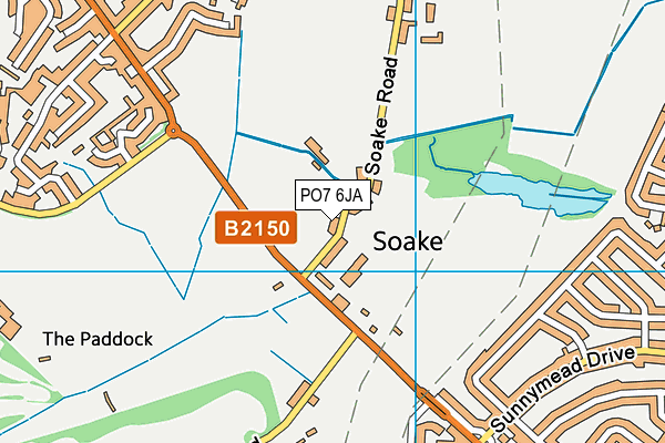 PO7 6JA map - OS VectorMap District (Ordnance Survey) PO7 6JA map - OS VectorMap District (Ordnance Survey)