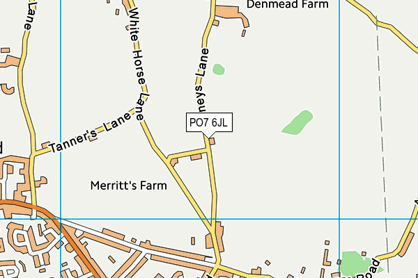PO7 6JL map - OS VectorMap District (Ordnance Survey) PO7 6JL map - OS VectorMap District (Ordnance Survey)