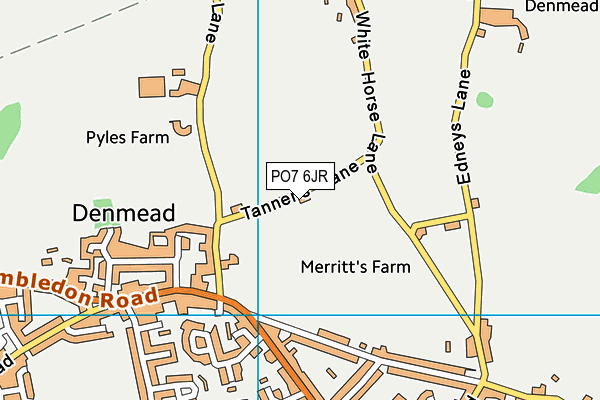 PO7 6JR map - OS VectorMap District (Ordnance Survey) PO7 6JR map - OS VectorMap District (Ordnance Survey)