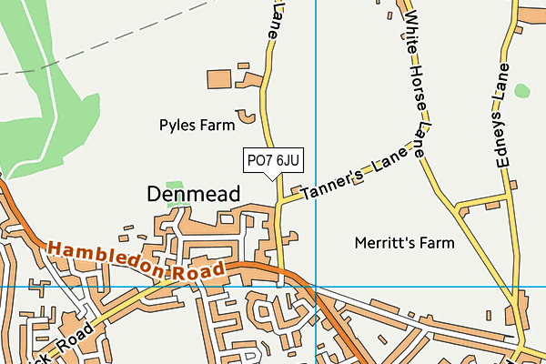 PO7 6JU map - OS VectorMap District (Ordnance Survey) PO7 6JU map - OS VectorMap District (Ordnance Survey)