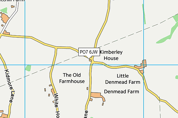 PO7 6JW map - OS VectorMap District (Ordnance Survey) PO7 6JW map - OS VectorMap District (Ordnance Survey)