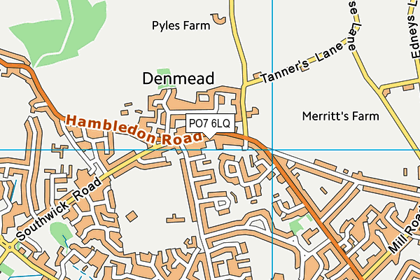 PO7 6LQ map - OS VectorMap District (Ordnance Survey) PO7 6LQ map - OS VectorMap District (Ordnance Survey)