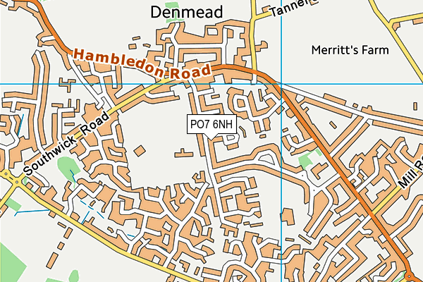 PO7 6NH map - OS VectorMap District (Ordnance Survey) PO7 6NH map - OS VectorMap District (Ordnance Survey)