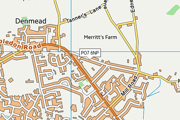 PO7 6NP map - OS VectorMap District (Ordnance Survey) PO7 6NP map - OS VectorMap District (Ordnance Survey)