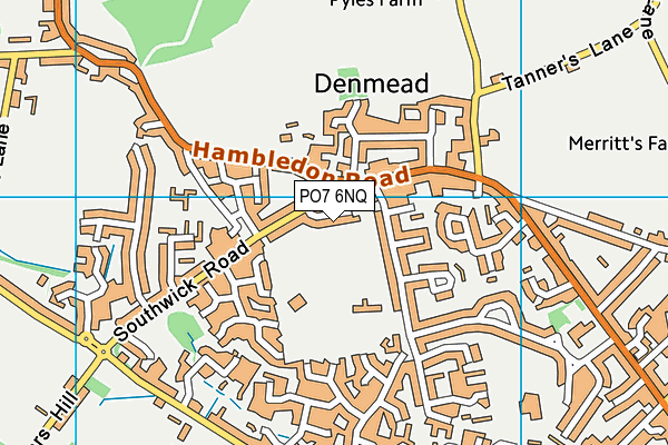 PO7 6NQ map - OS VectorMap District (Ordnance Survey) PO7 6NQ map - OS VectorMap District (Ordnance Survey)