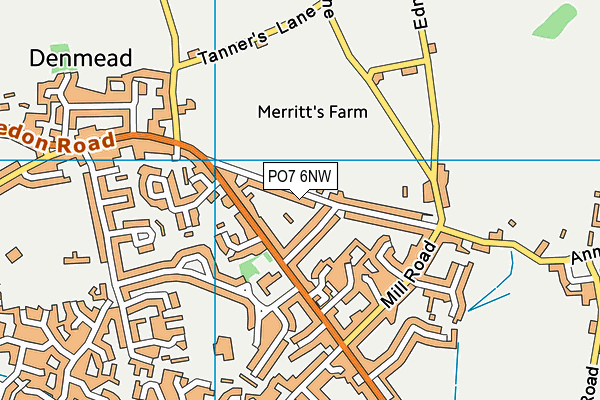 PO7 6NW map - OS VectorMap District (Ordnance Survey) PO7 6NW map - OS VectorMap District (Ordnance Survey)