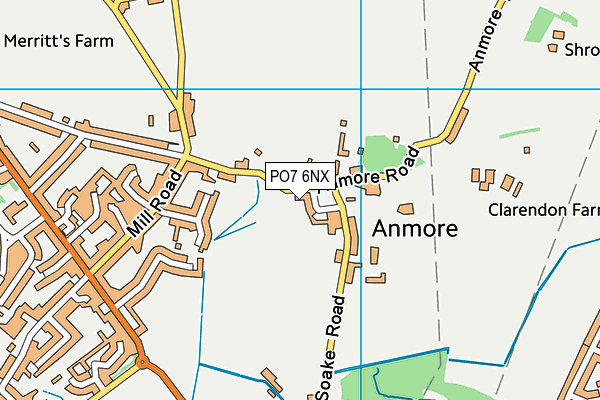 PO7 6NX map - OS VectorMap District (Ordnance Survey) PO7 6NX map - OS VectorMap District (Ordnance Survey)