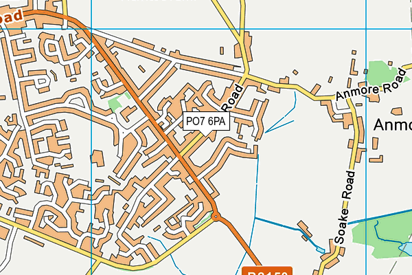 PO7 6PA map - OS VectorMap District (Ordnance Survey) PO7 6PA map - OS VectorMap District (Ordnance Survey)