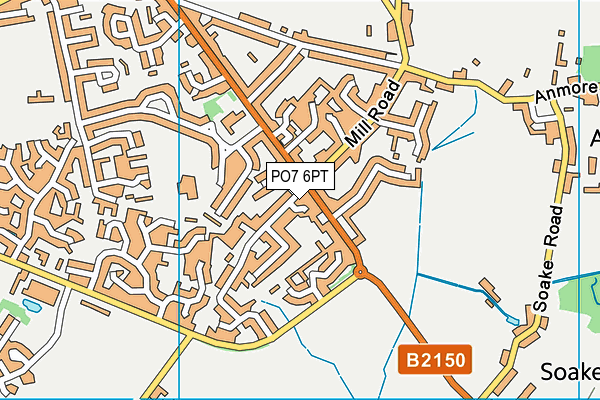 PO7 6PT map - OS VectorMap District (Ordnance Survey) PO7 6PT map - OS VectorMap District (Ordnance Survey)
