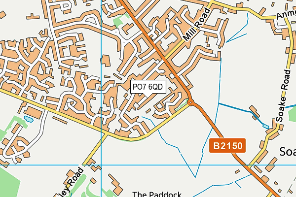 PO7 6QD map - OS VectorMap District (Ordnance Survey) PO7 6QD map - OS VectorMap District (Ordnance Survey)
