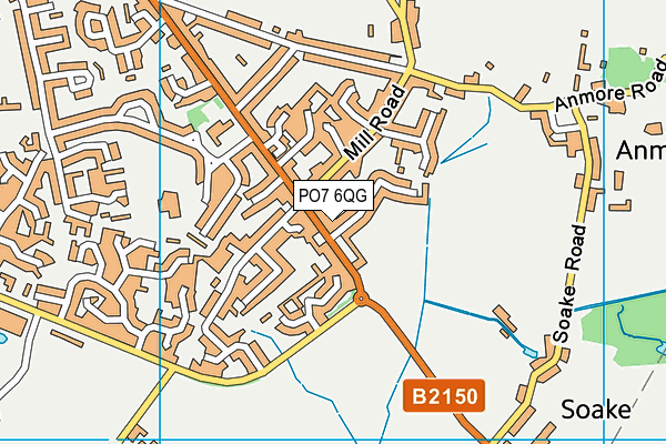 PO7 6QG map - OS VectorMap District (Ordnance Survey) PO7 6QG map - OS VectorMap District (Ordnance Survey)
