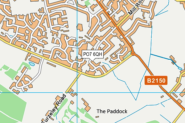 PO7 6QH map - OS VectorMap District (Ordnance Survey) PO7 6QH map - OS VectorMap District (Ordnance Survey)