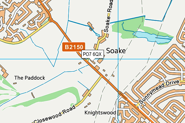 PO7 6QX map - OS VectorMap District (Ordnance Survey) PO7 6QX map - OS VectorMap District (Ordnance Survey)