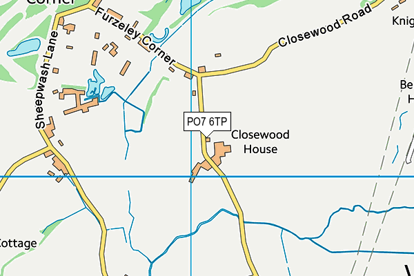 PO7 6TP map - OS VectorMap District (Ordnance Survey) PO7 6TP map - OS VectorMap District (Ordnance Survey)