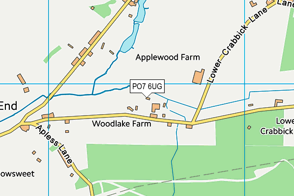 PO7 6UG map - OS VectorMap District (Ordnance Survey) PO7 6UG map - OS VectorMap District (Ordnance Survey)