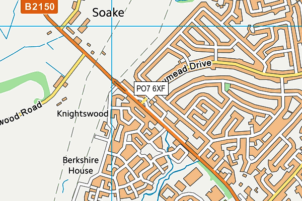 PO7 6XF map - OS VectorMap District (Ordnance Survey) PO7 6XF map - OS VectorMap District (Ordnance Survey)