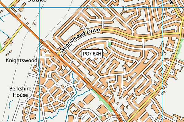 PO7 6XH map - OS VectorMap District (Ordnance Survey) PO7 6XH map - OS VectorMap District (Ordnance Survey)