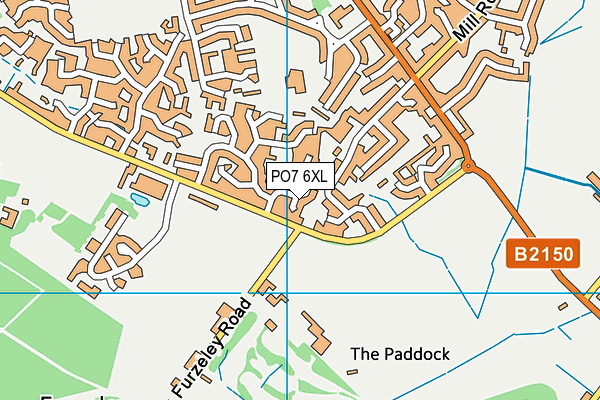 PO7 6XL map - OS VectorMap District (Ordnance Survey) PO7 6XL map - OS VectorMap District (Ordnance Survey)