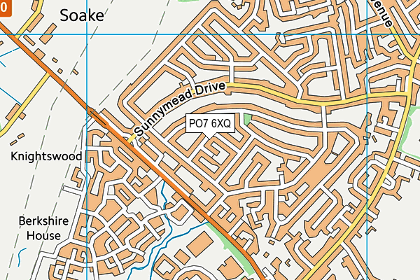 PO7 6XQ map - OS VectorMap District (Ordnance Survey) PO7 6XQ map - OS VectorMap District (Ordnance Survey)