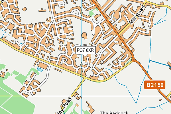 PO7 6XR map - OS VectorMap District (Ordnance Survey) PO7 6XR map - OS VectorMap District (Ordnance Survey)