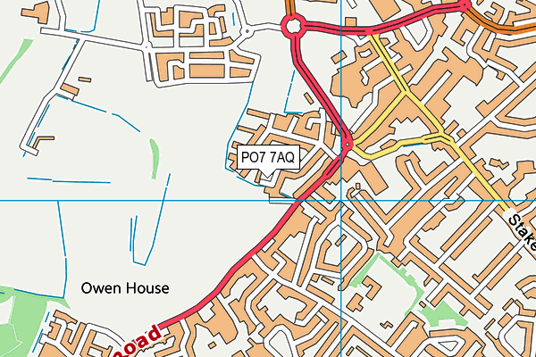 PO7 7AQ map - OS VectorMap District (Ordnance Survey) PO7 7AQ map - OS VectorMap District (Ordnance Survey)