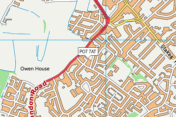 PO7 7AT map - OS VectorMap District (Ordnance Survey) PO7 7AT map - OS VectorMap District (Ordnance Survey)
