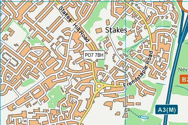 PO7 7BH map - OS VectorMap District (Ordnance Survey) PO7 7BH map - OS VectorMap District (Ordnance Survey)