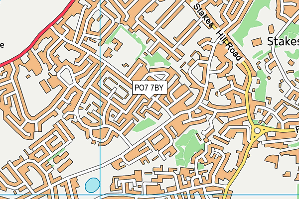 PO7 7BY map - OS VectorMap District (Ordnance Survey) PO7 7BY map - OS VectorMap District (Ordnance Survey)
