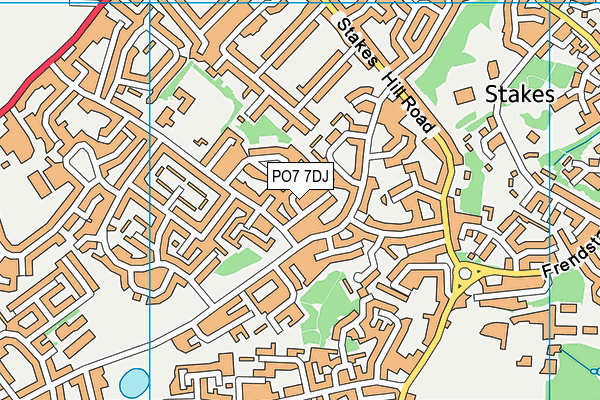 PO7 7DJ map - OS VectorMap District (Ordnance Survey) PO7 7DJ map - OS VectorMap District (Ordnance Survey)