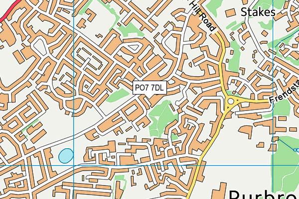 PO7 7DL map - OS VectorMap District (Ordnance Survey) PO7 7DL map - OS VectorMap District (Ordnance Survey)