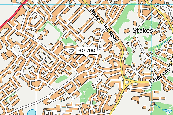 PO7 7DQ map - OS VectorMap District (Ordnance Survey) PO7 7DQ map - OS VectorMap District (Ordnance Survey)