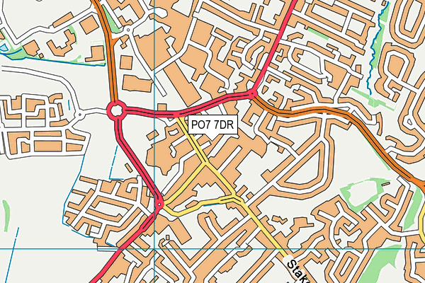 PO7 7DR map - OS VectorMap District (Ordnance Survey) PO7 7DR map - OS VectorMap District (Ordnance Survey)