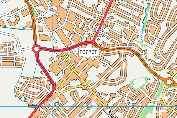 PO7 7DT map - OS VectorMap District (Ordnance Survey) PO7 7DT map - OS VectorMap District (Ordnance Survey)