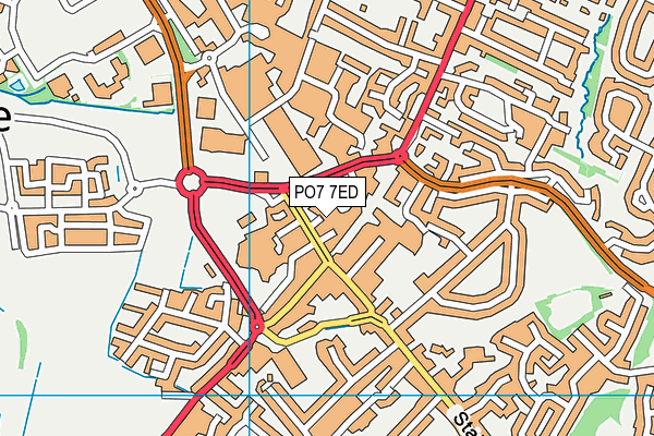PO7 7ED map - OS VectorMap District (Ordnance Survey) PO7 7ED map - OS VectorMap District (Ordnance Survey)