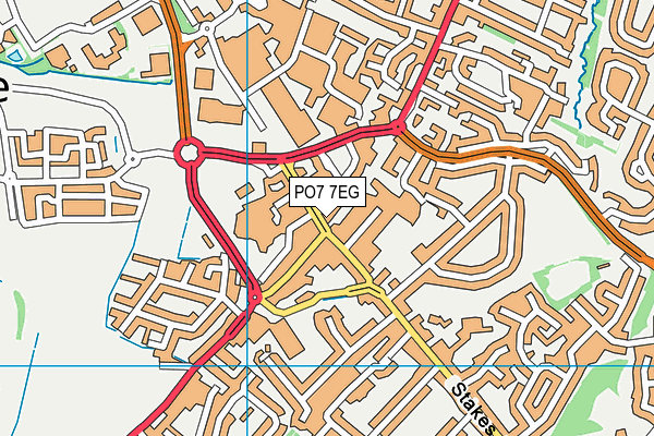 PO7 7EG map - OS VectorMap District (Ordnance Survey) PO7 7EG map - OS VectorMap District (Ordnance Survey)