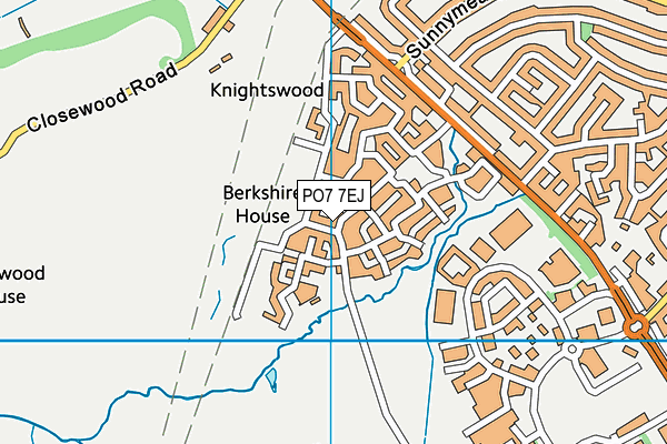 PO7 7EJ map - OS VectorMap District (Ordnance Survey) PO7 7EJ map - OS VectorMap District (Ordnance Survey)