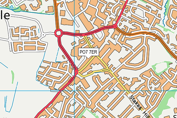 PO7 7ER map - OS VectorMap District (Ordnance Survey) PO7 7ER map - OS VectorMap District (Ordnance Survey)