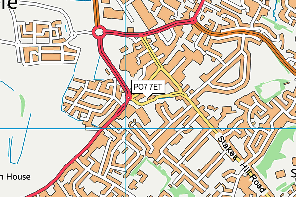 PO7 7ET map - OS VectorMap District (Ordnance Survey) PO7 7ET map - OS VectorMap District (Ordnance Survey)