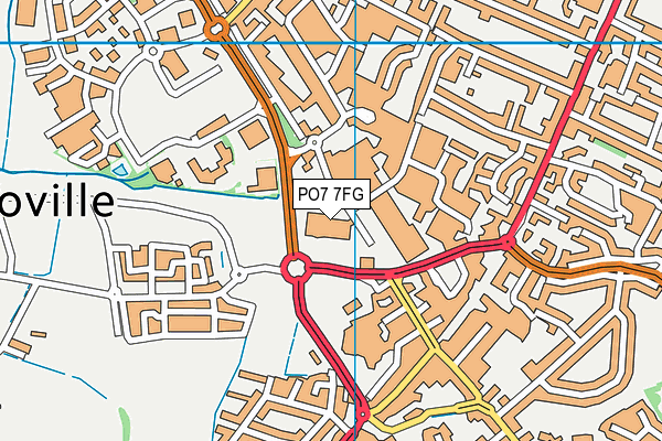 PO7 7FG map - OS VectorMap District (Ordnance Survey) PO7 7FG map - OS VectorMap District (Ordnance Survey)