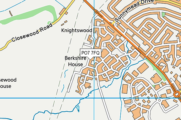 PO7 7FQ map - OS VectorMap District (Ordnance Survey) PO7 7FQ map - OS VectorMap District (Ordnance Survey)