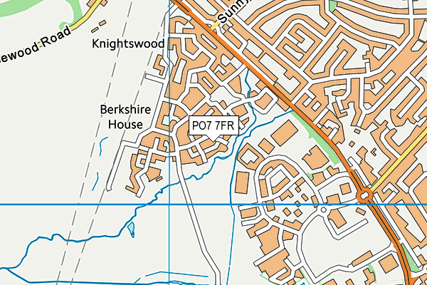 PO7 7FR map - OS VectorMap District (Ordnance Survey) PO7 7FR map - OS VectorMap District (Ordnance Survey)