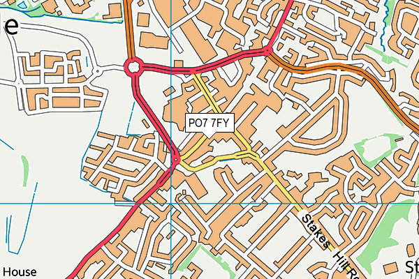 PO7 7FY map - OS VectorMap District (Ordnance Survey) PO7 7FY map - OS VectorMap District (Ordnance Survey)