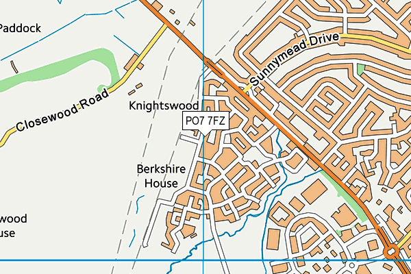 PO7 7FZ map - OS VectorMap District (Ordnance Survey) PO7 7FZ map - OS VectorMap District (Ordnance Survey)
