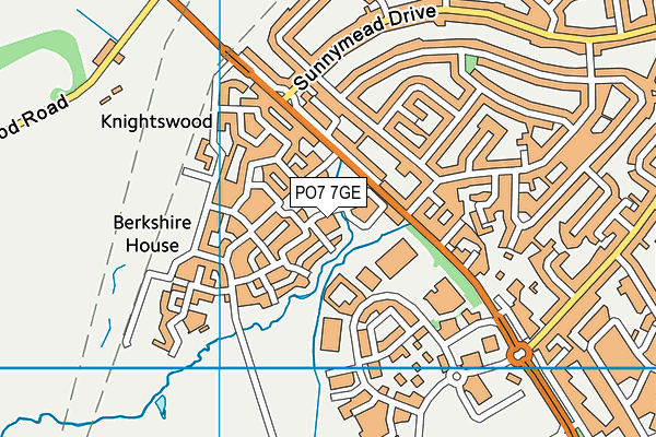 PO7 7GE map - OS VectorMap District (Ordnance Survey) PO7 7GE map - OS VectorMap District (Ordnance Survey)