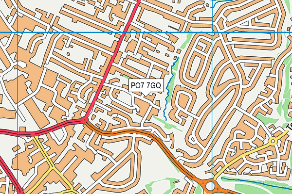 PO7 7GQ map - OS VectorMap District (Ordnance Survey) PO7 7GQ map - OS VectorMap District (Ordnance Survey)