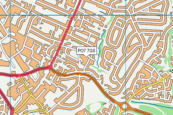 PO7 7GS map - OS VectorMap District (Ordnance Survey) PO7 7GS map - OS VectorMap District (Ordnance Survey)