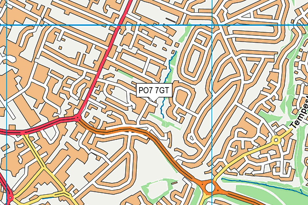 PO7 7GT map - OS VectorMap District (Ordnance Survey) PO7 7GT map - OS VectorMap District (Ordnance Survey)